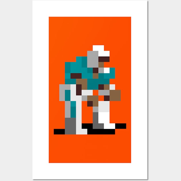 16-Bit Super Linebacker - Miami Wall Art by The Pixel League